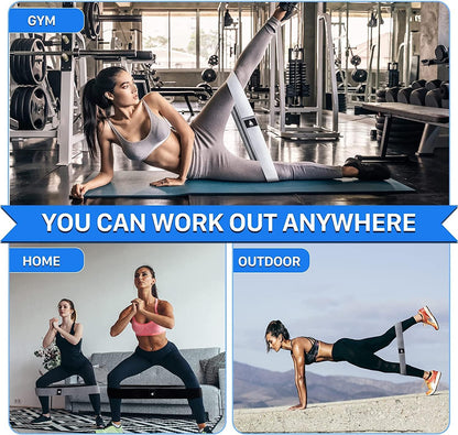 Resistance Bands Set of 3 Fitness Band Resistance Band with Carry Bag Exercise Band for HIPS, Buttocks and Full Body Training